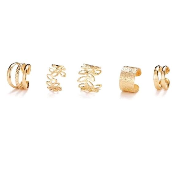 3 for 26 - 5 Floral Ear Cuffs Set NEW - Picture 3 of 4